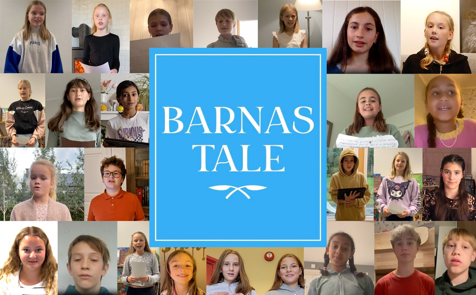 Noen av de som sendte inn bidrag til Barnas Tale 2023