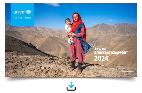 Års- og bærekraftsrapport for UNICEF Norge 2024, last ned