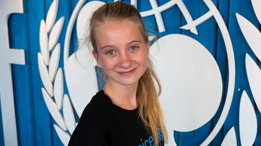 Penelope Lea UNICEF-ambassadør. Foto