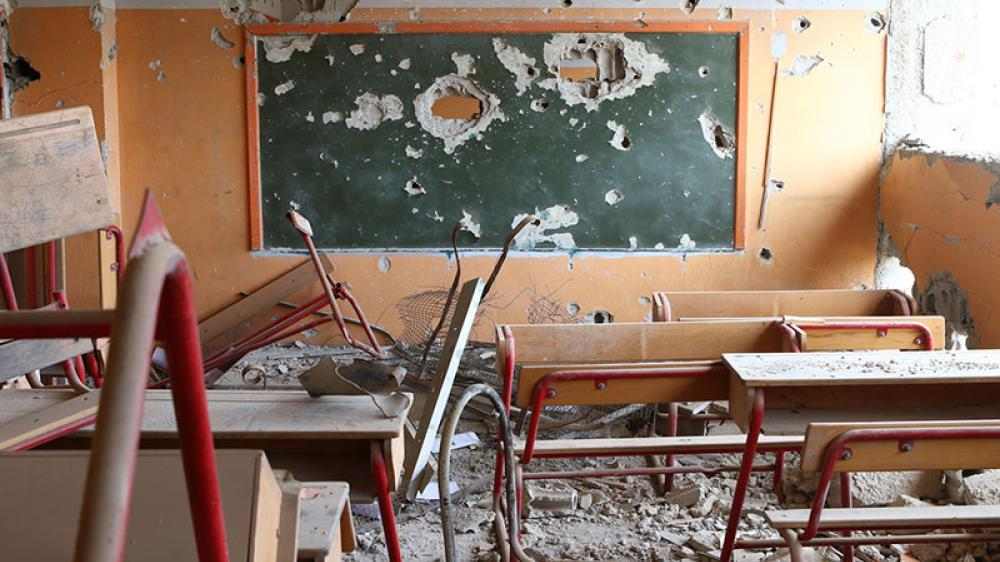 Bombet klasserom i Syria