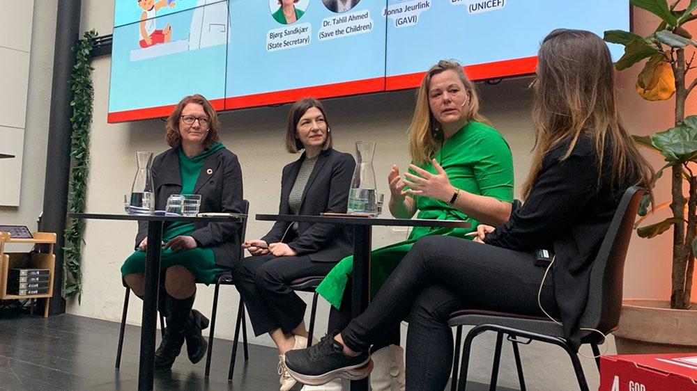 Vaksineseminar i Oslo april 2023, foto UNICEF Norge