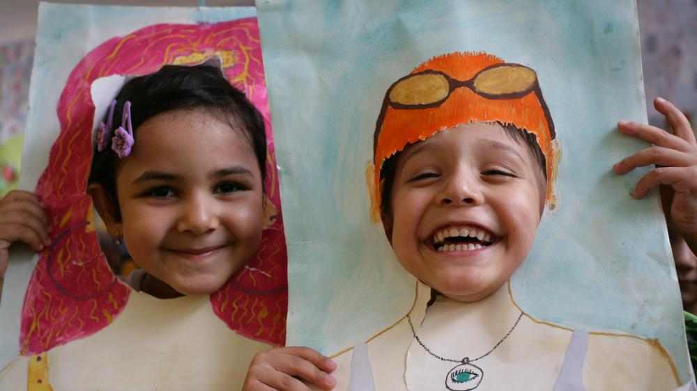 Barn leker i barnehagen