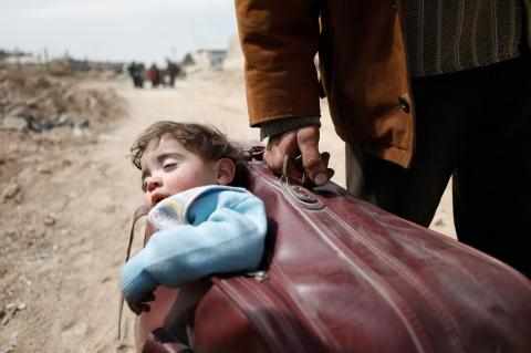 Syria gutt i koffert