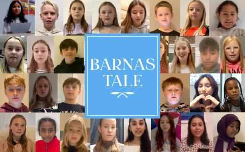 Barn og unge som har sendt inn bidrag til Barnas Tale 2024