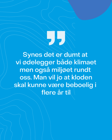 Barn og unges meninger om klima.