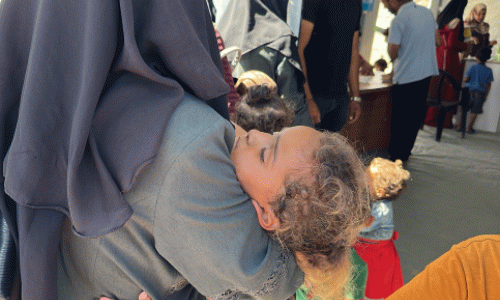 Sovende gutt Gaza