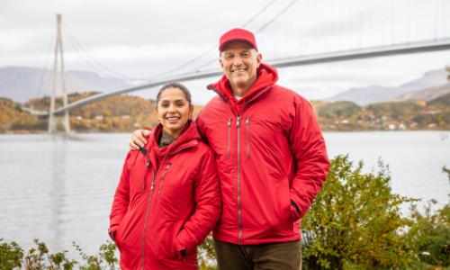 Jorun og Tom Stiansen i Postkodelotteriet