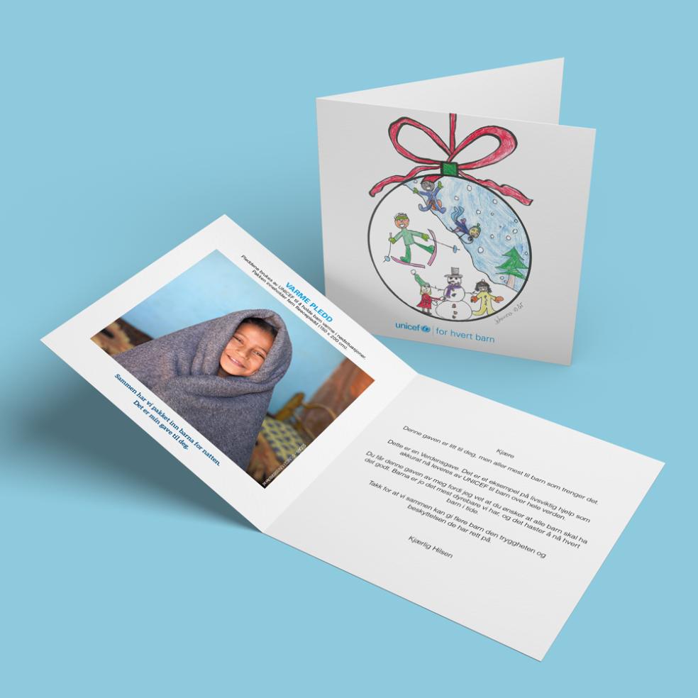 Fysisk gavebevis, varme pledd