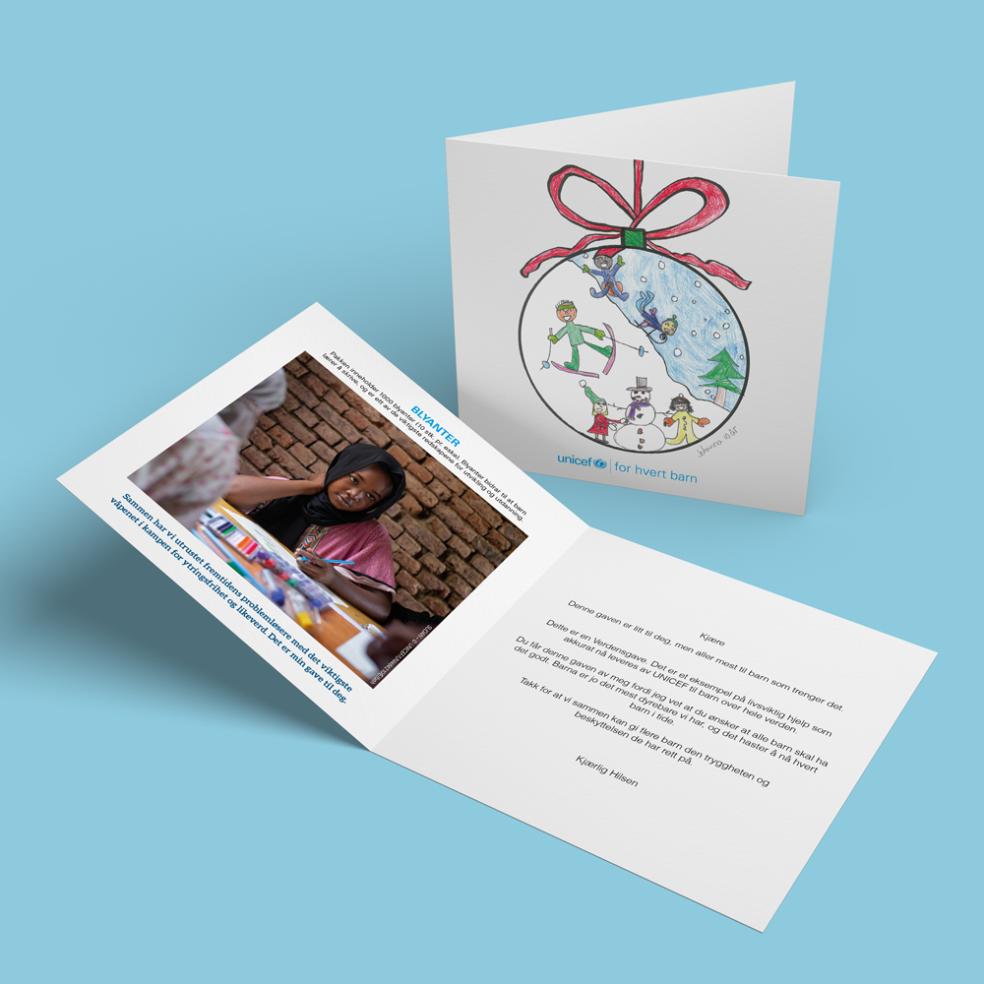 Fysisk gavebevis, blyanter