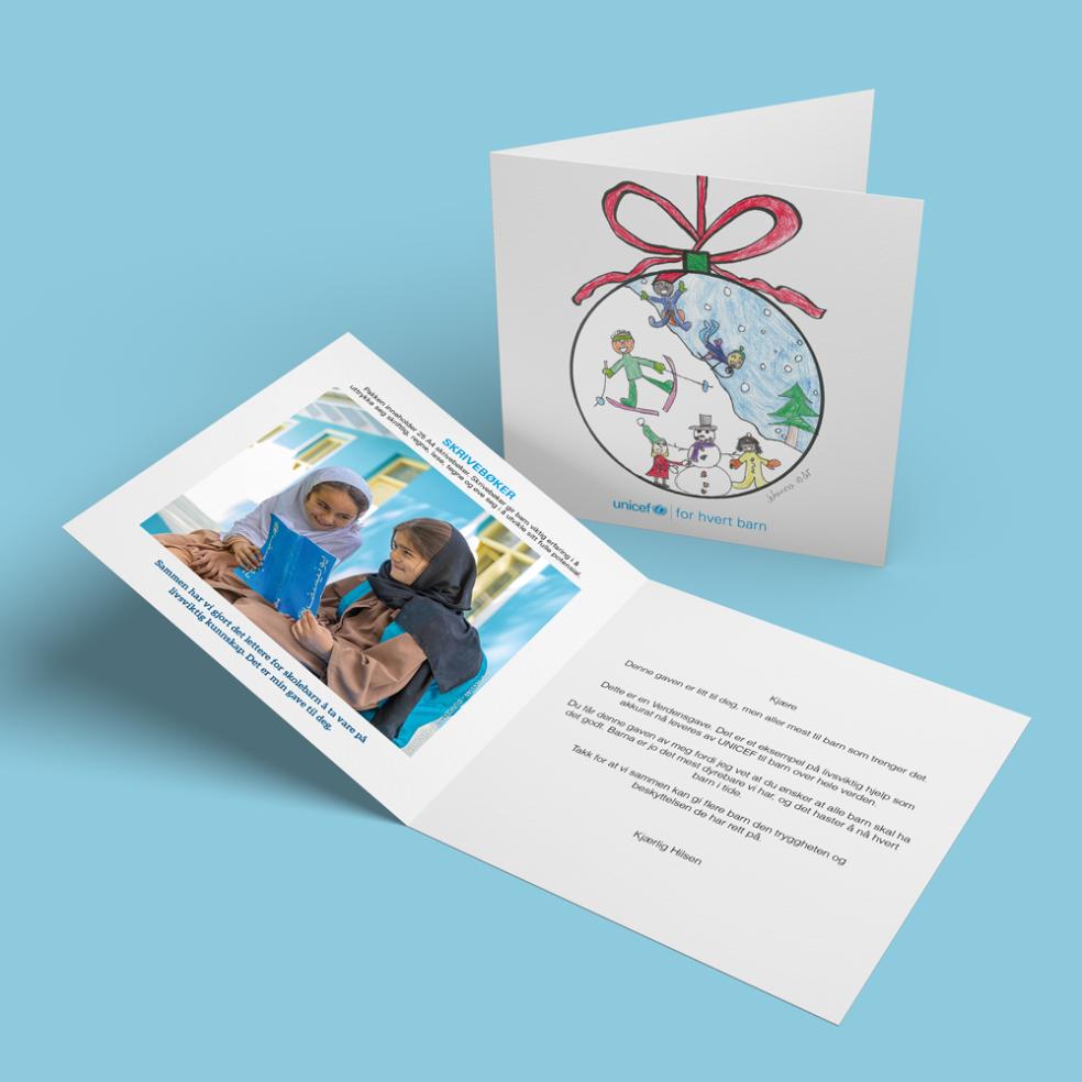 Fysisk gavebevis, skrivebøker