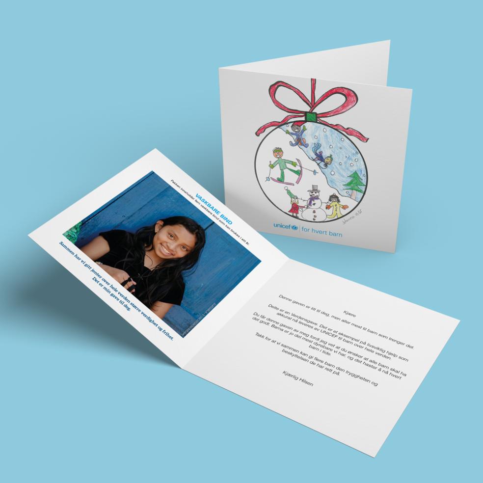 Fysisk gavebevis, vaskbare bind