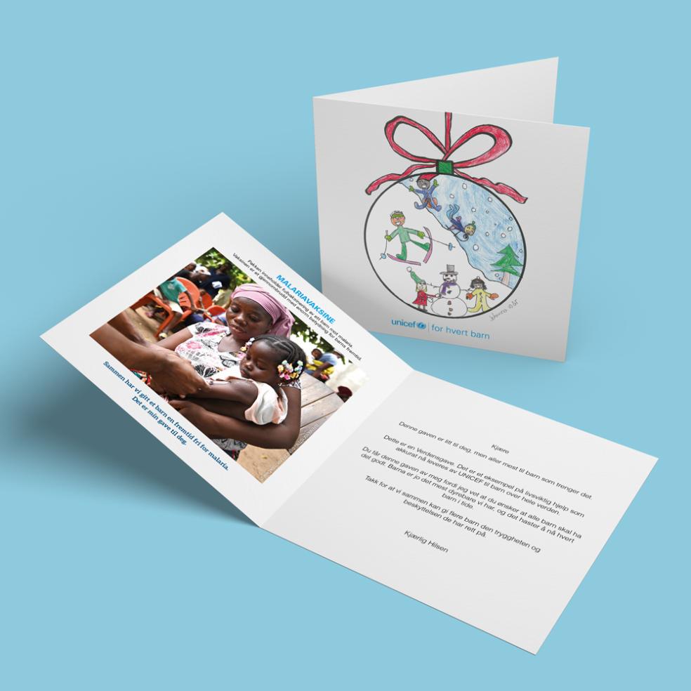 Fysisk gavebevis malariavaksine