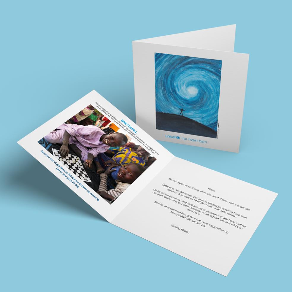 Forhåndsvisning av gavebeviset.