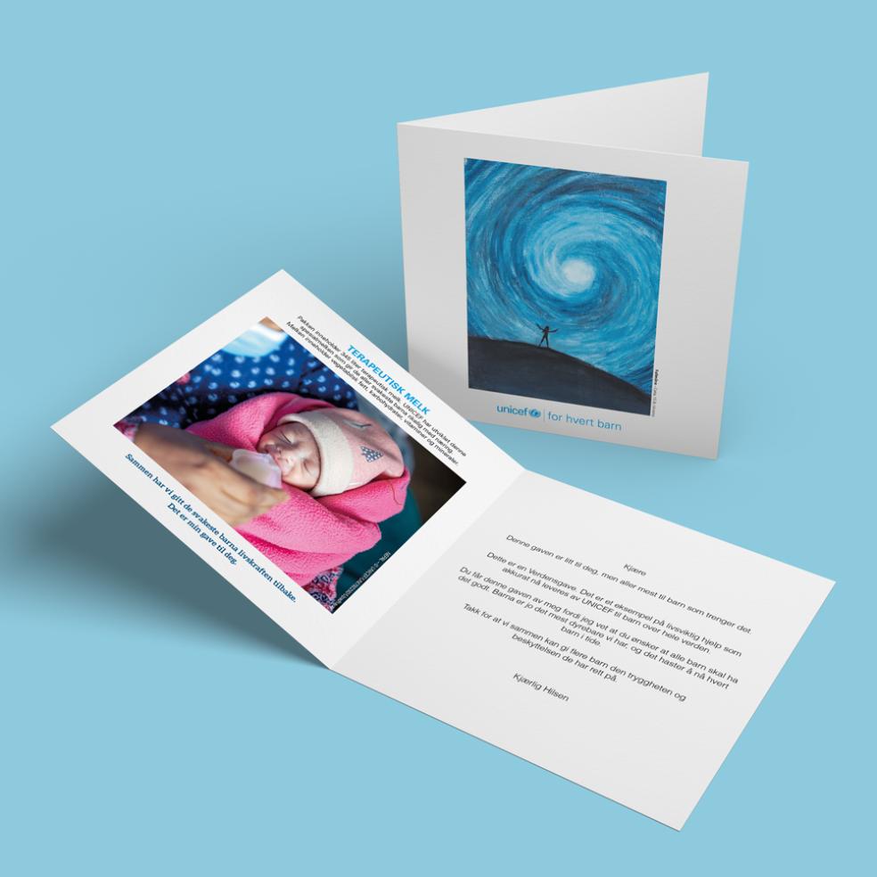 Forhåndsvisning av gavebeviset.