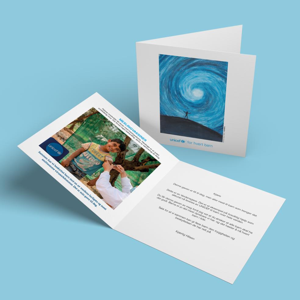 Forhåndsvisning av gavebeviset.