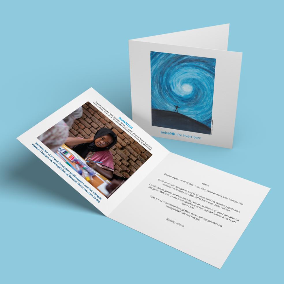 Forhåndsvisning av gavebeviset.