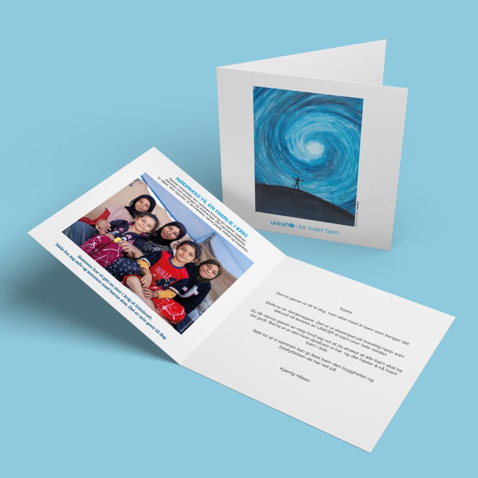 Forhåndsvisning av gavebeviset.