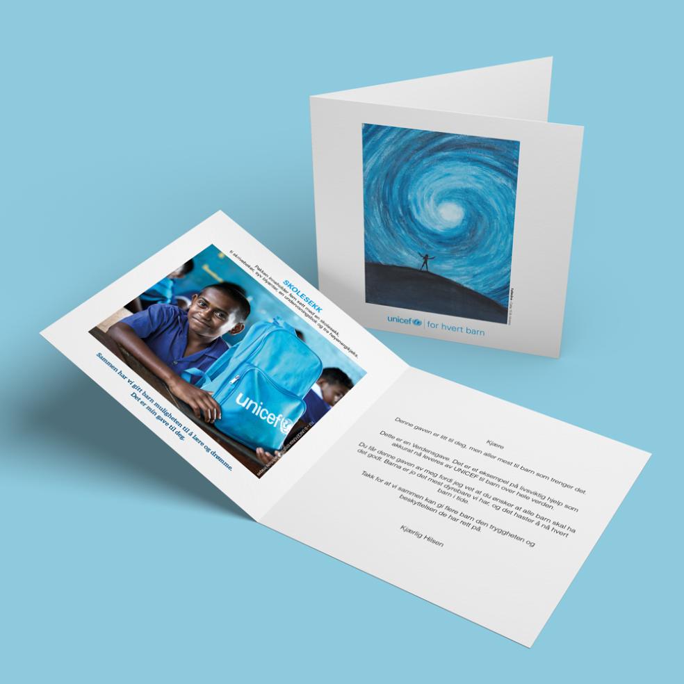 Forhåndsvisning av gavebeviset.