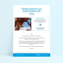 Eksempel på digitalt gavebevis på Verdensgaven Terapeutisk melk
