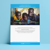 Digitalt gavebevis, gledespakke til barn på flukt