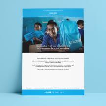 Gavebevis skolesekk.